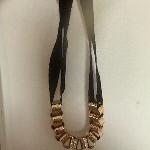 Gold and Black Statement Necklace